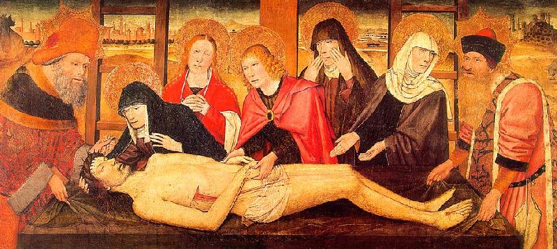 Jaume Huguet The Lamentation of Christ, canvas Sweden oil painting art